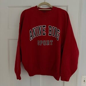 Anine Bing Red Jaci Sweatshirt - Small